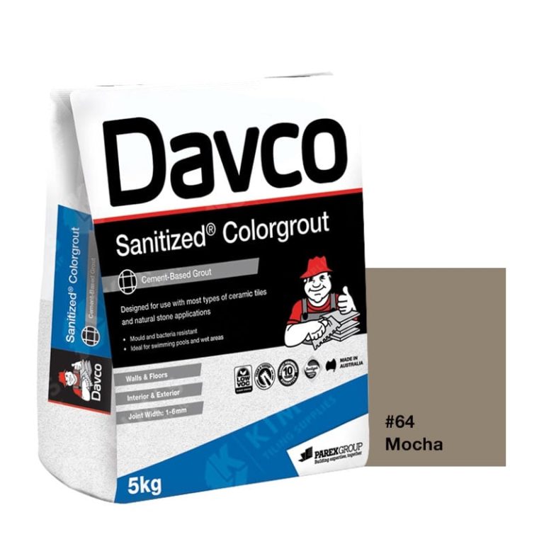SIKA DAVCO Sanitized Colorgrout #64 Mocha 5Kg - Kims Tiling Supplies