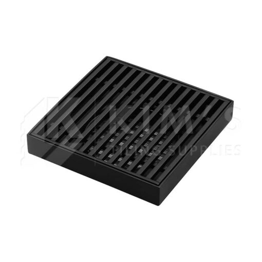 Stainless Steel Floor Waste Linear Matt Black 316 100Mm X 90Mm