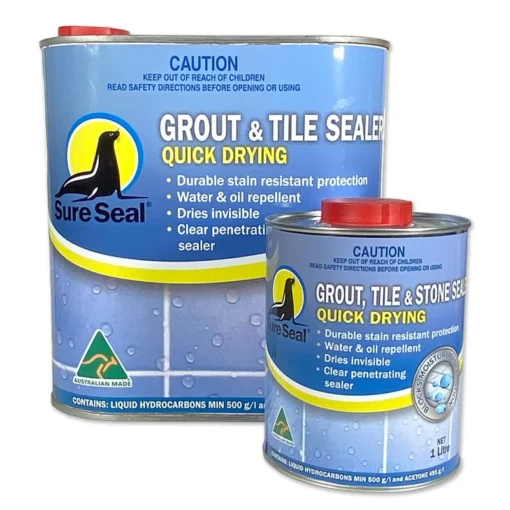Sure Seal Grout & Tile & Stone Sealer - Quick Drying 300G, 1L, 4L, 20L