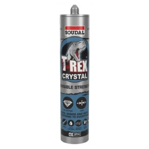 Soudal T-Rex Crystal Silicone 290ml