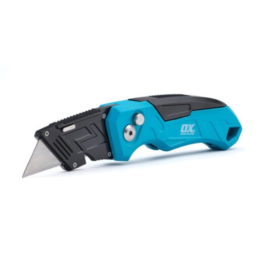 OX PRO Heavy Duty Fixed Blade Folding Knife with Extra 3 Blades