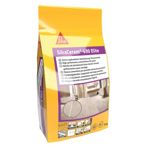 SikaCeram 690 Elite Grout 5kg - 18 Colours