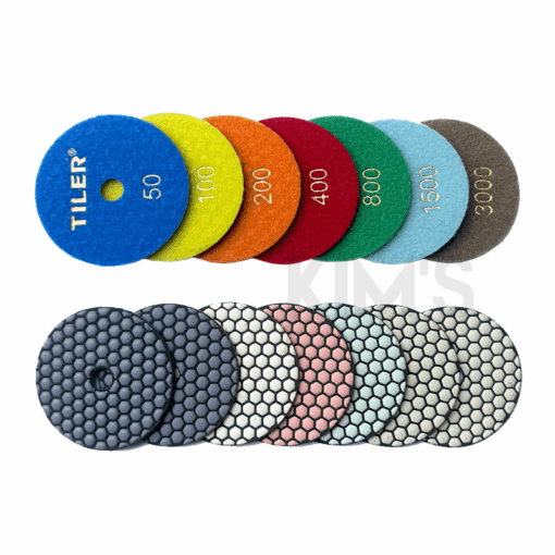 Kc Tiler Dry Polishing Pad 4, 5inch Grit #50~#3000