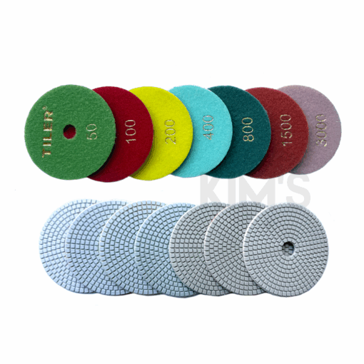 Kc Tiler Wet Polishing Pad 4, 5inch Grit #50~#3000