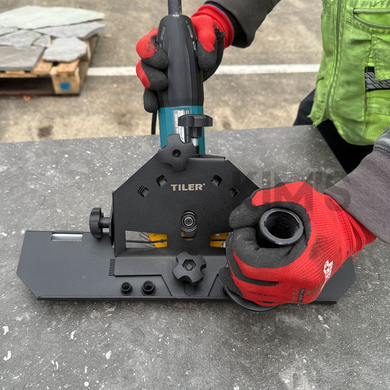 tiling supplies sydney KC - Tiler Angle Grinder Chamfer Bracket (Miter Cut) 115-125 - 10/crt - CMK0251