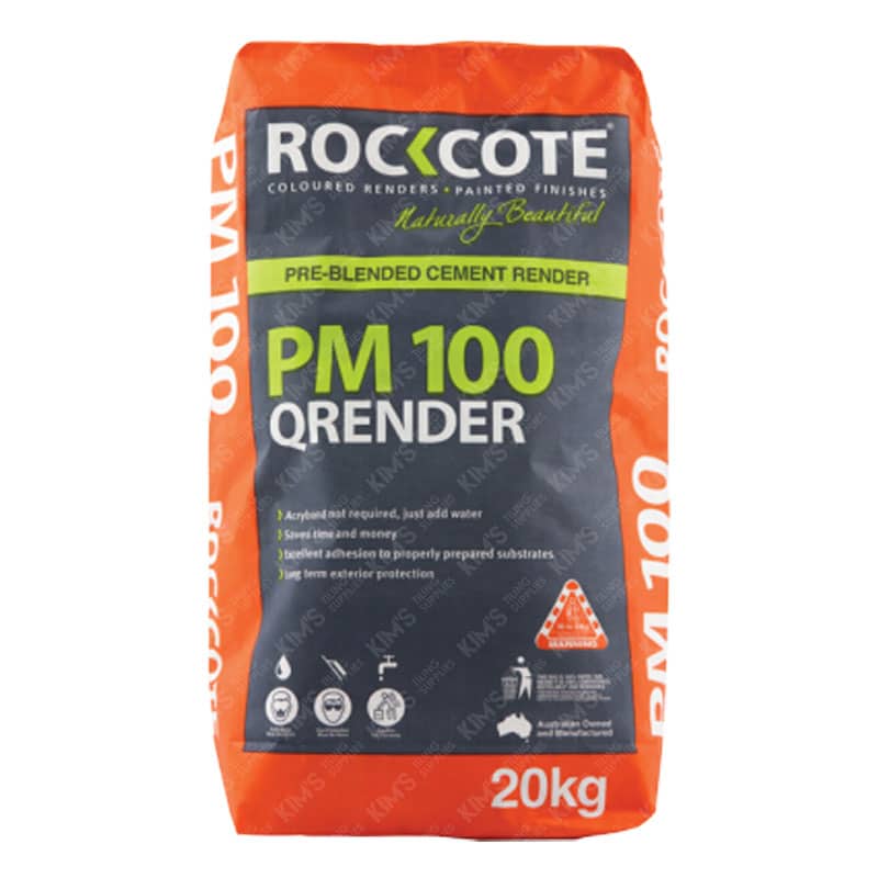 tiling supplies sydney ROCKCOTE Quick Render PM100 20Kg - Image 2