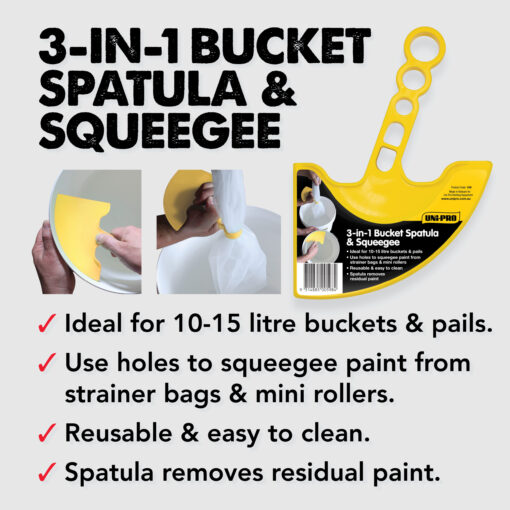 Alternative view of Unipro - 3 In 1 Bucket Spatula & Squeegee (10/Crt) - 109