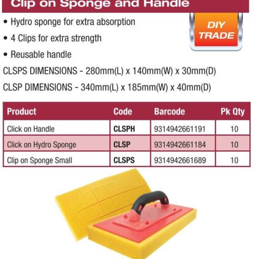 Alternative view of Small Clip-On Hydro Sponge 280mm X 140mm X 130mm
