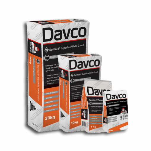 Davco Sanitized Superfine Grout White (4Sizes)
