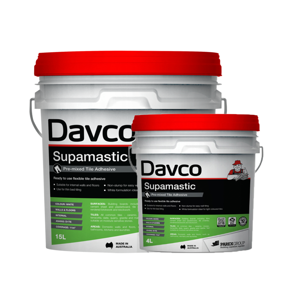 tiling supplies sydney Davco Supamastic Adhesive 4 & 15L