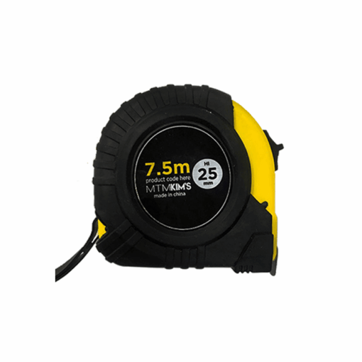 KC - Kim's Tape Measure 25mmx7.5m Black&Yellow (12/Crt) - 7.5M (Discontinued)