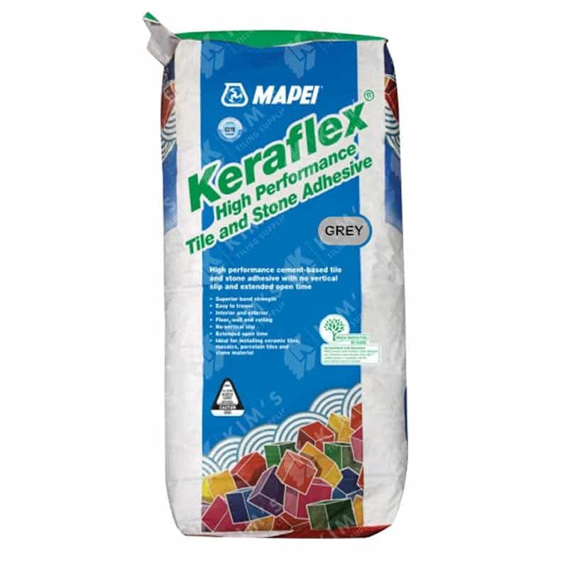 tiling supplies sydney Mapei Keraflex Tile Adhesive White & Grey 20kg - Image 2
