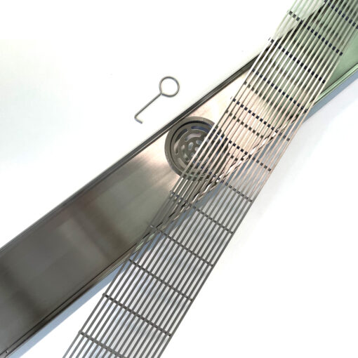 Alternative view of KS SS304 Chrome Grid Grate (Indoor Use)