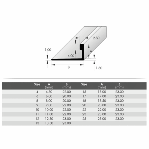 Alternative view of Aluminium Angle 3m (15 Sizes & 12 Colors)
