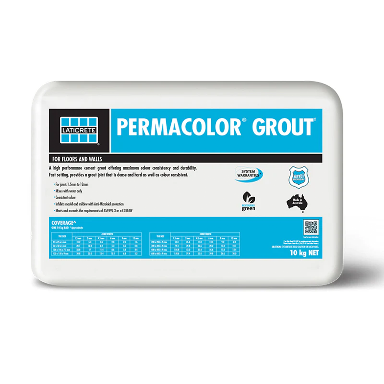tiling supplies sydney Laticrete Permacolor grout 10kg (20 colors)