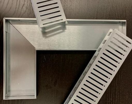 Alternative view of Lauxes Aluminium Floor grates 90° joiners - 2 Pack