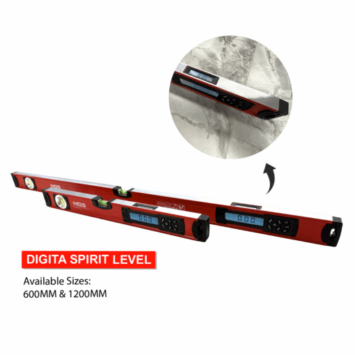 MGS Digital Spirit Levels 600mm & 12000mm (2 Sizes)