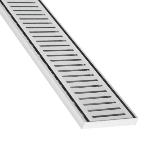 MS Brushed Silver Grate 1000mm x 100mm x 14mm/21mm/26mm
