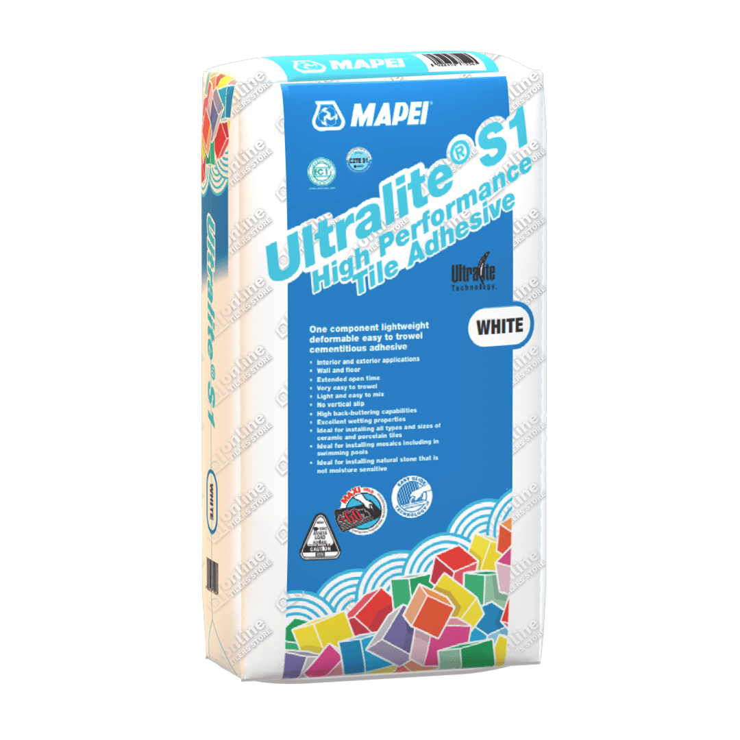 tiling supplies sydney Mapei - Ultralite S1 Flex White 13.5kg - ULW - Image 3