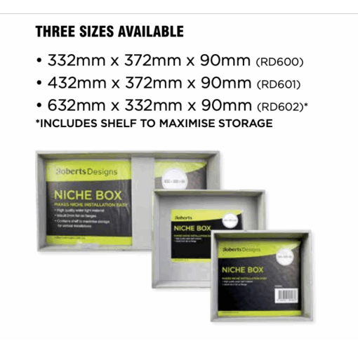 Bathroom Niche Box (3 Sizes)