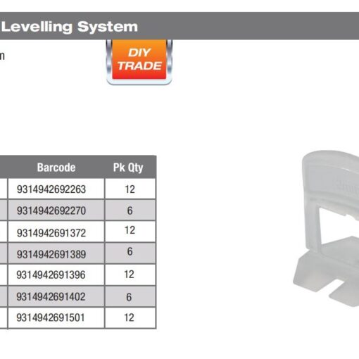 Alternative view of Flatout Levelling System Spacer 1mm/1.5mm/2mm/3mm x 100pc/200pc/250pc/500pc Bag