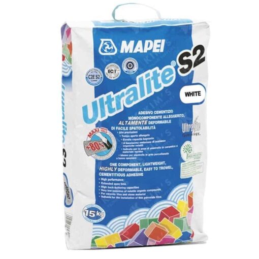 Alternative view of Mapei Ultralite S2 T Flex Large Tile Adhesive White & Grey 13.5kg
