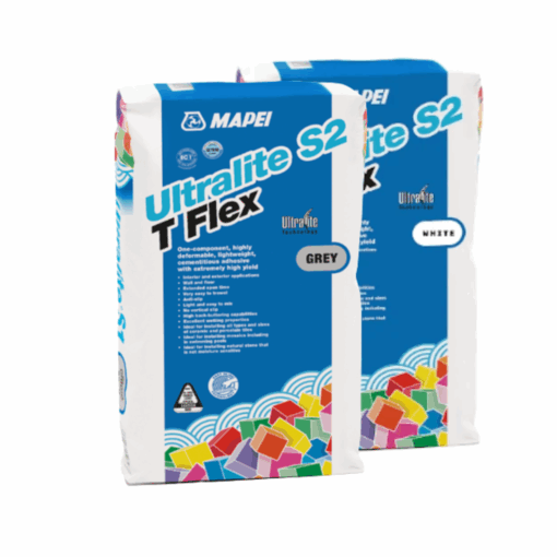Mapei Ultralite S2 T Flex Large Tile Adhesive White & Grey 13.5kg