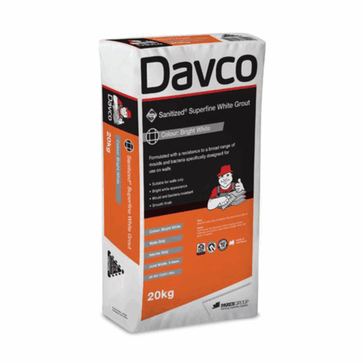 Alternative view of Davco Sanitized Superfine Grout White (4Sizes)