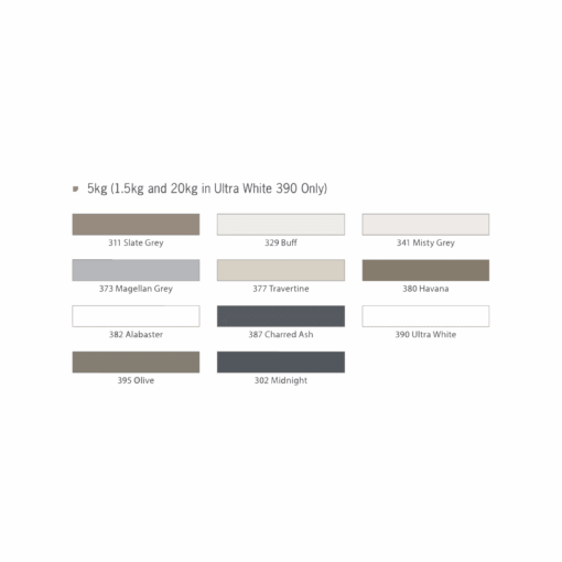 Alternative view of Ardex FSDD Grout 5kg (10 Colors) & 20kg Ultra White