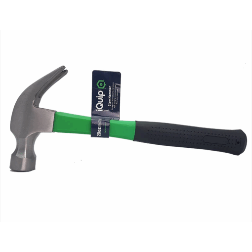 iQuip Claw Hammer Fibreglass Handle 20oz