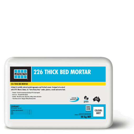 Laticrete 226 Thick Bed Mortar Grey 20kg Screed