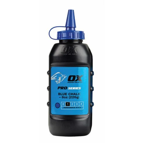 OX Pro Blue Standard Marking Chalk Refill - 8oz