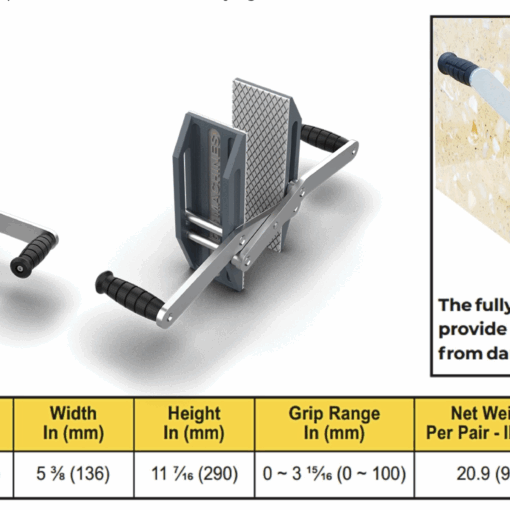 Alternative view of Abaco - Double Handed Carry Clamps 40 White Acc40