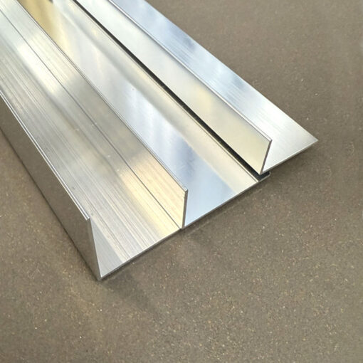 Kc Geometric Aluminium Angle 1.4/1.5mm x 3m Bright Silver