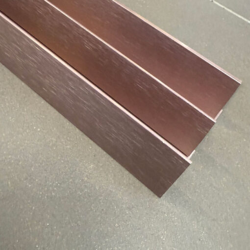 Alternative view of Kc Geometric Aluminium Angle 40x50x1.4mm x 3m Brushed Copper