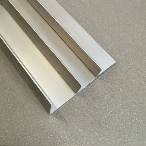 Kc Geometric Aluminium Angle 1.4mm x 3m Brushed Nickel
