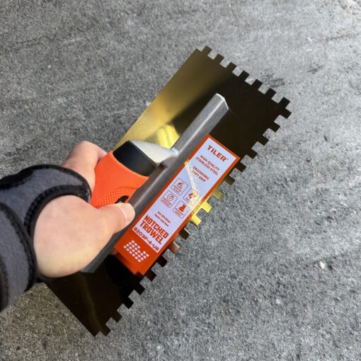 Alternative view of Kc Tiler Stainless Steel Soft Grip Notched Trowel 6,8,10,12mm