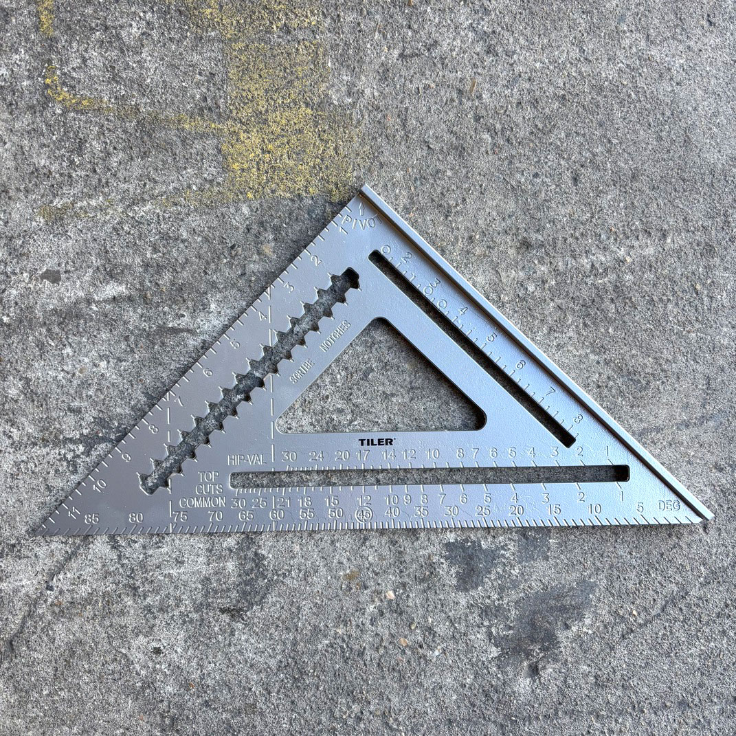 Kc Tiler Triangle Shape Ruler 12 inch - Kims Tiling Supplies