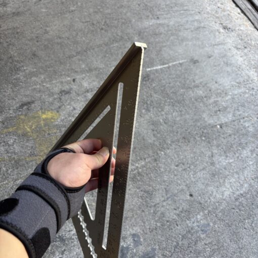 Alternative view of Kc Tiler Triangle Shape Ruler 12 inch