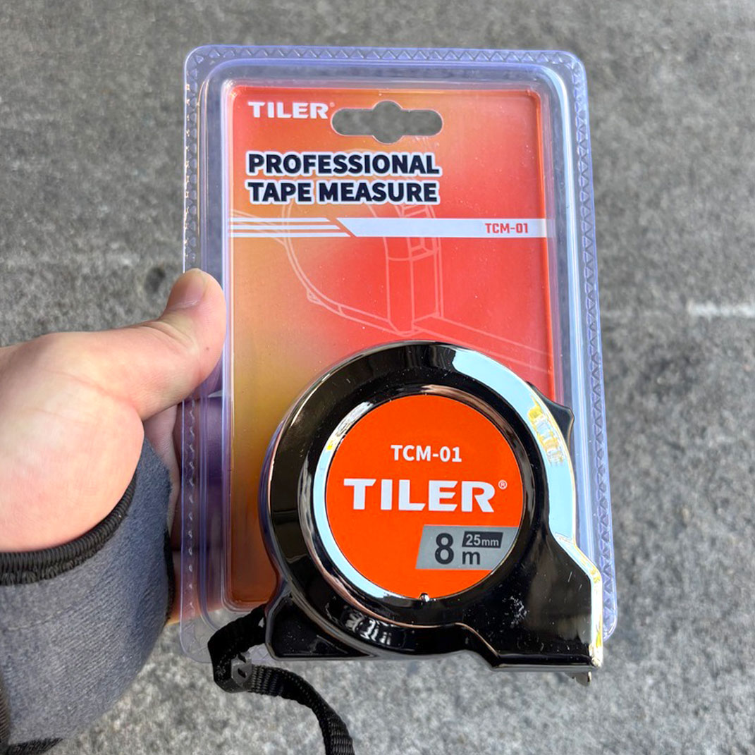 tiling supplies sydney KC - Tiler Tape Measure 8m Silver - 6/crt - TMP-8121-2