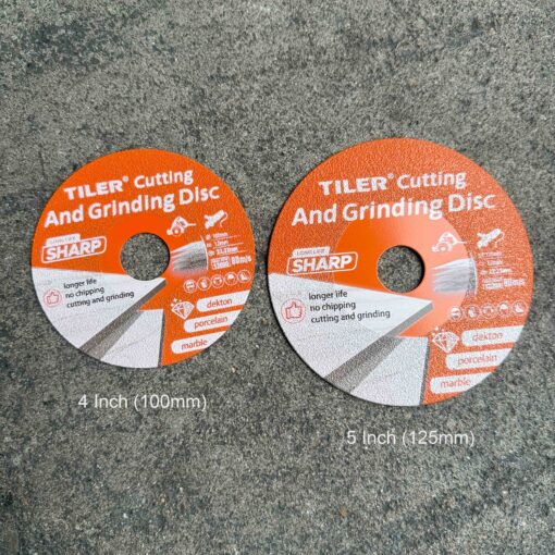 Tiler Cutting And Grinding Disc 4 & 5 inch (2 Sizes)
