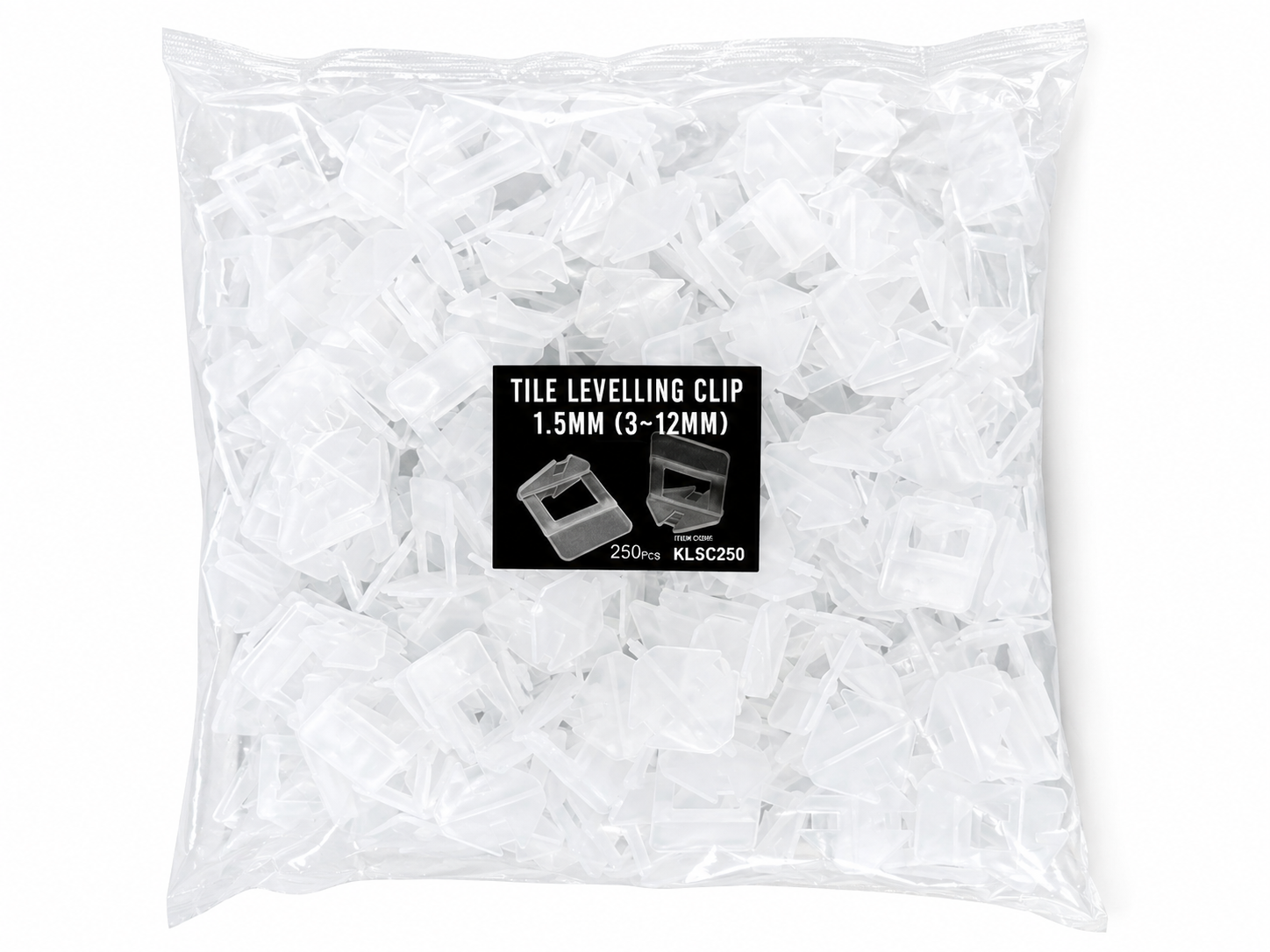 tiling supplies sydney KC - Tile Levelling System Clips 1.5mm 100Pcs (3-12mm) (30/crt) - KLSC