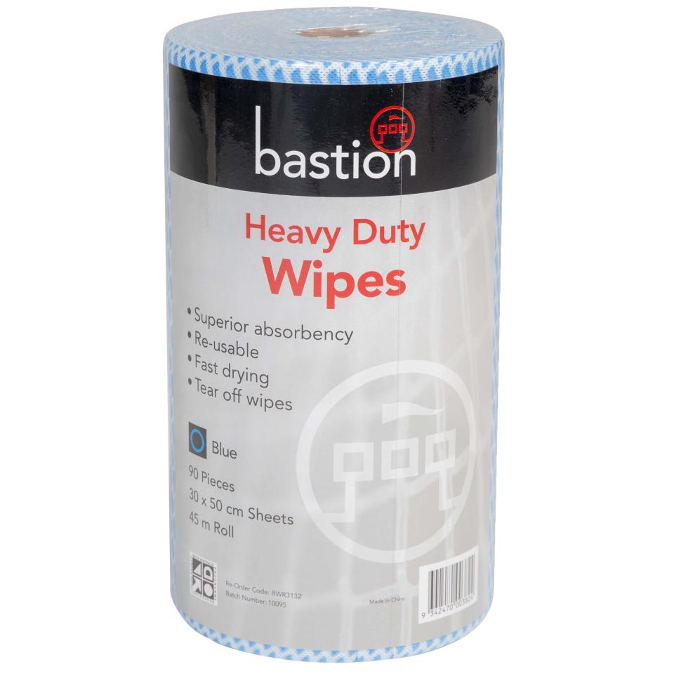 tiling supplies sydney Bastion - Heavy Duty Wipes 45M (30X50cm) Roll - BWR3132